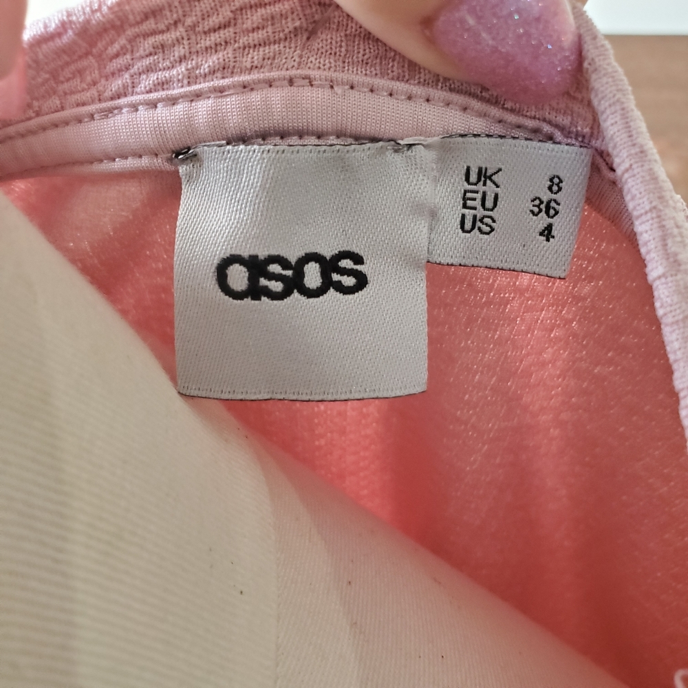 🤏 ASOS Mauve top Size 4 - Picture 3 of 5